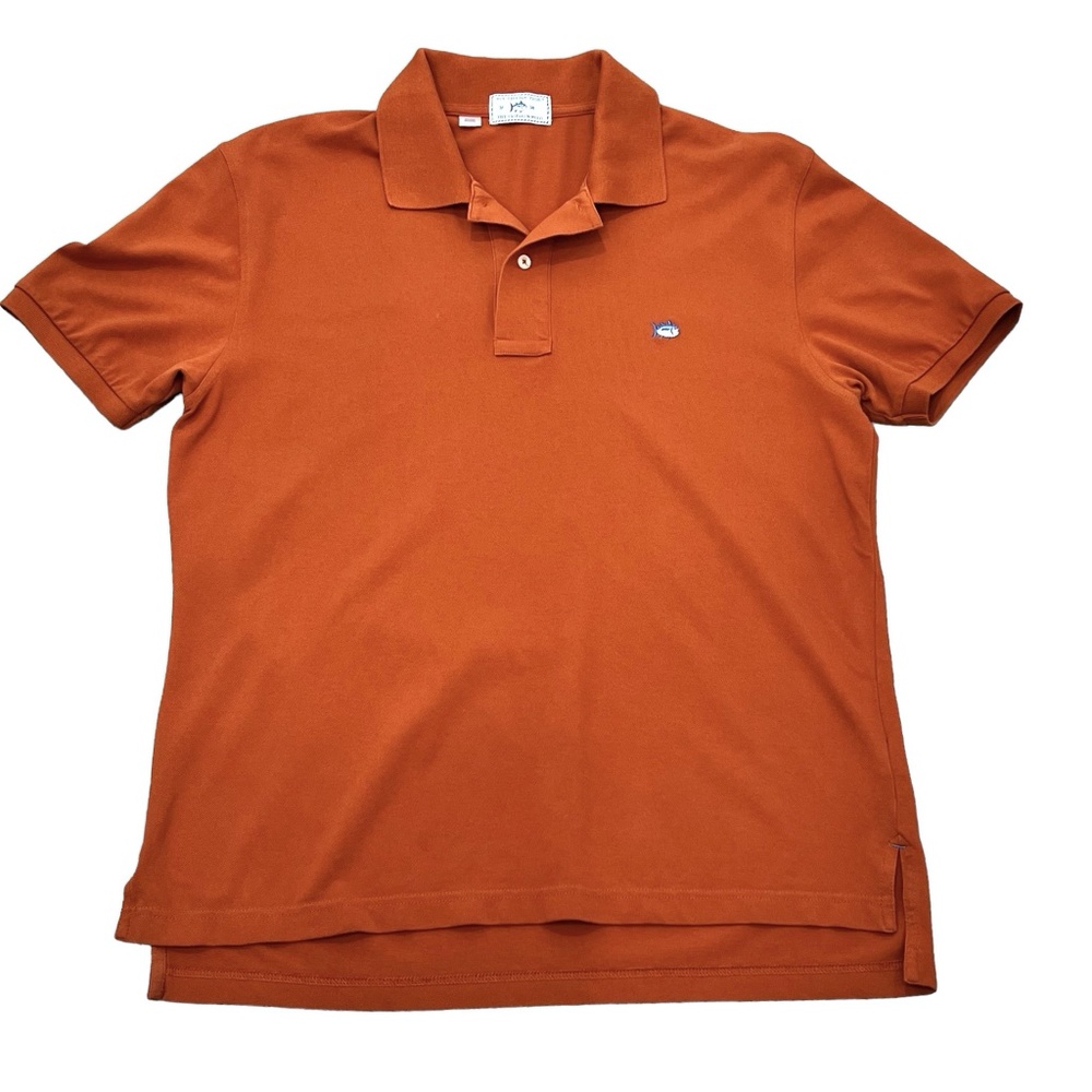 SOUTHERN TIDE ORANGE THE SKIPJACK POLO